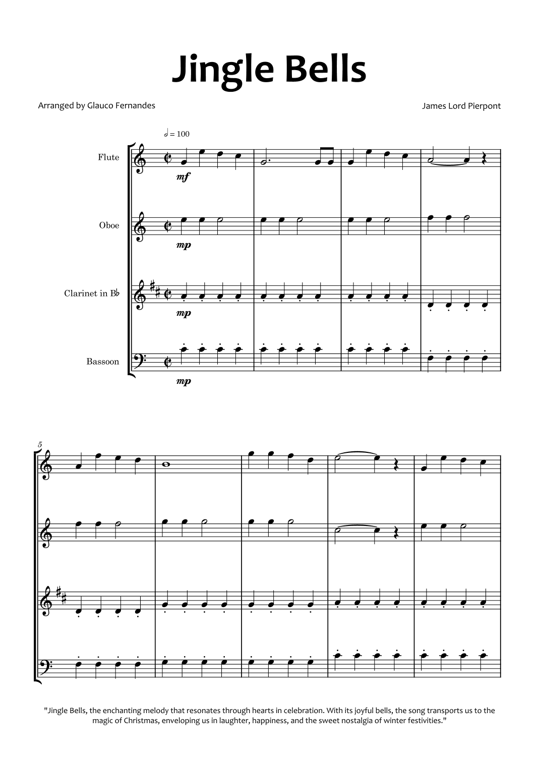 Jingle Bells (arr. Glauco Fernandes)