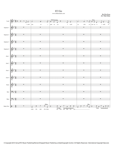 If I Go (arr. Rob Dietz)