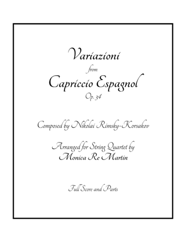 Variazioni from Capriccio Espagnol, Op. 34 (arr. Monica Re Martin)