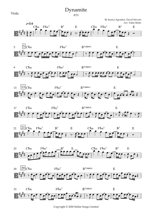 Dynamite (arr. Fabio Britto)