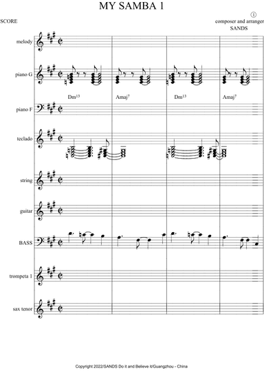 MY SAMBA #1 (to students)