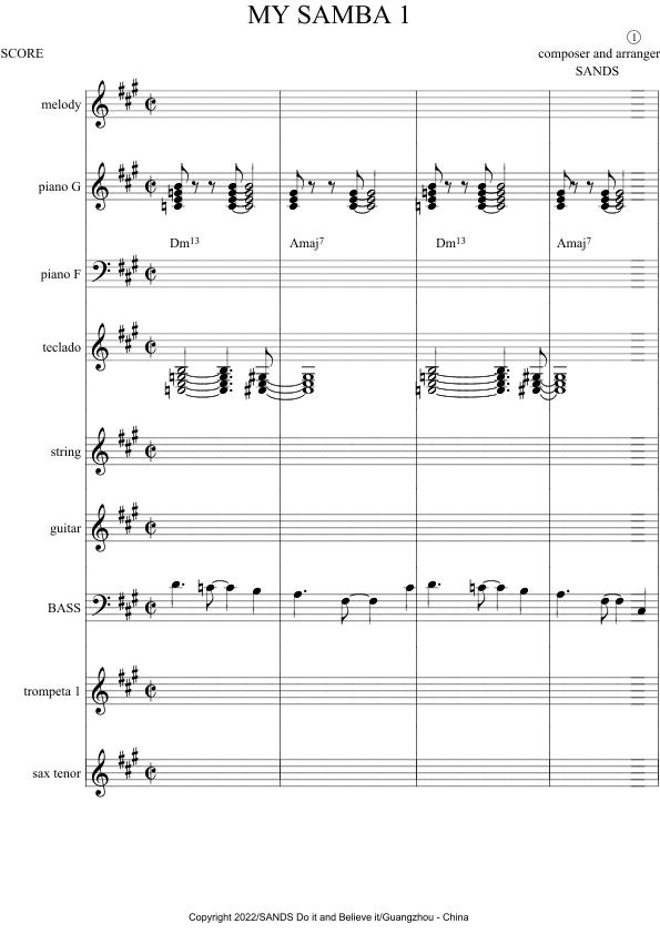 MY SAMBA #1 (to students)