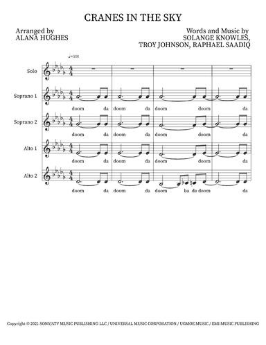 Cranes In The Sky (arr. Alana Hughes)