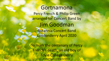 Gortnamona is an Irish song  arranged for Concert Band by Jim Goodman