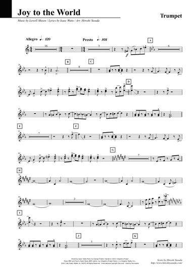 Joy To The World (arr. Hiroshi Yasuda)