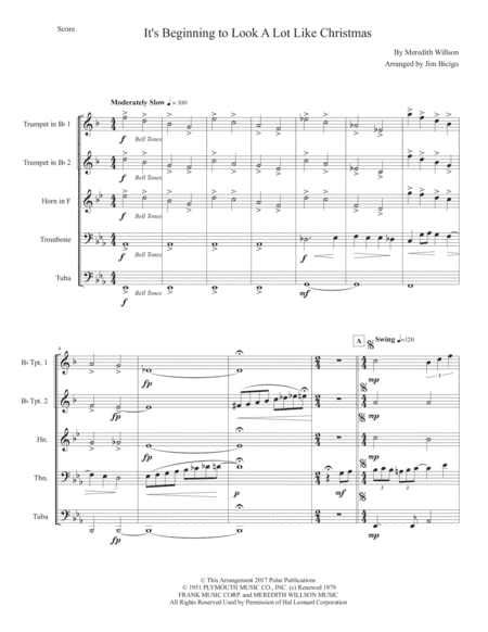 It's Beginning To Look Like Christmas (arr. Jim Bicigo)