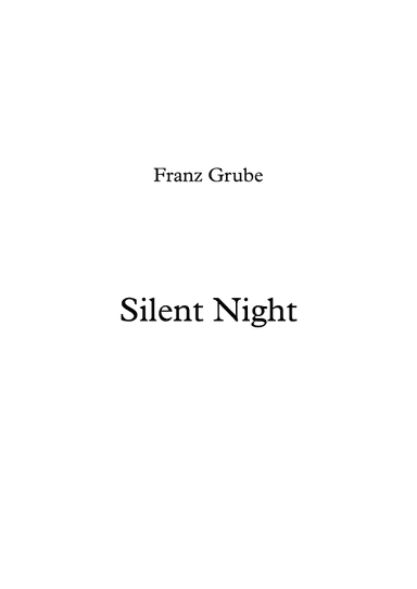 Silent Night (arr. Alberto Caeiro)
