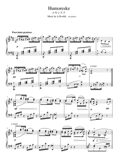 Humoreske (arr. pfskaori)