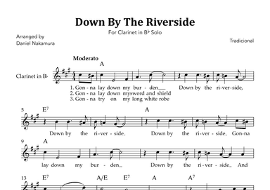 Down By The Riverside (For Clarinet in Bb) (arr. Daniel Nakamura)