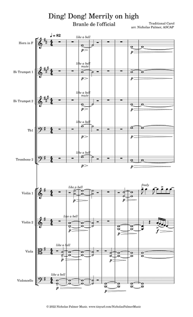 Ding! Dong! Merrily on high (arr. Nicholas Palmer)