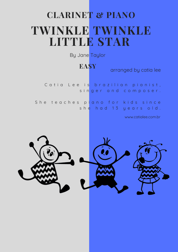 Twinkle Twinkle Little Star Clarinet and Piano Duet (arr. Catia Lee)