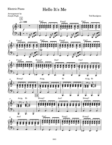 Hello, It's Me (arr. Joseph Pugh)