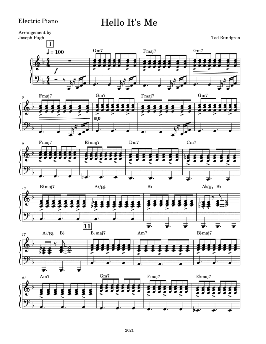Hello, It's Me (arr. Joseph Pugh)
