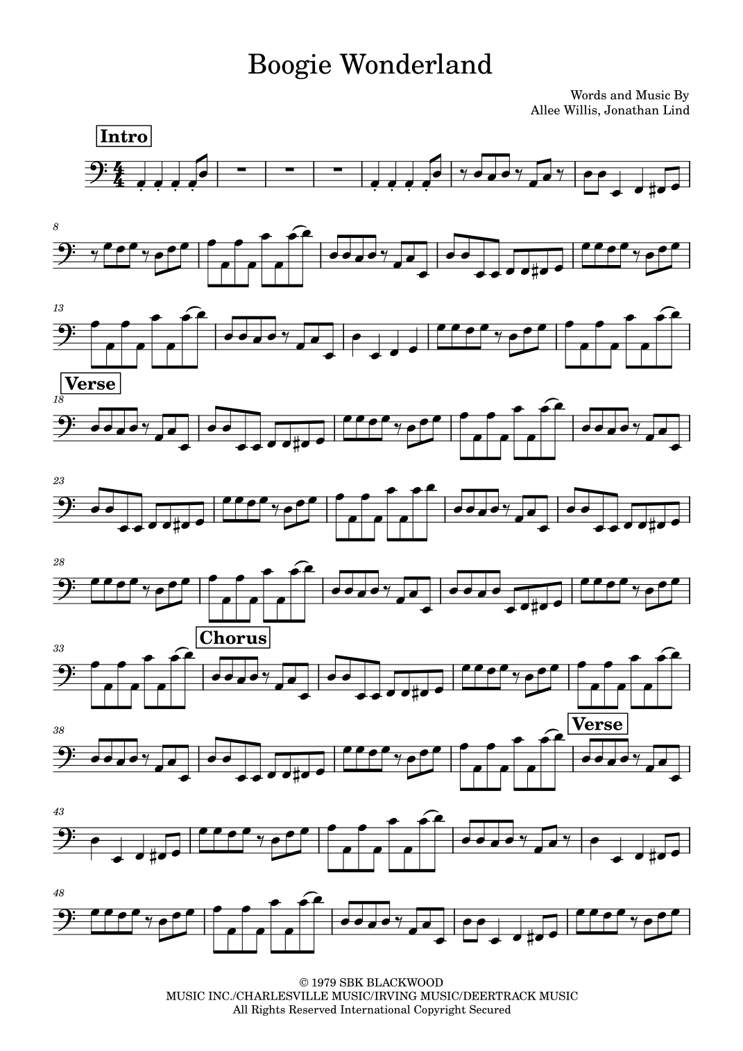 Boogie Wonderland (arr. Marcus Gram Jacobsen)