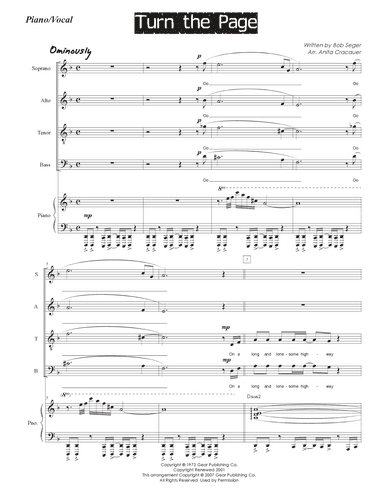 Turn The Page (arr. Anita Cracauer)