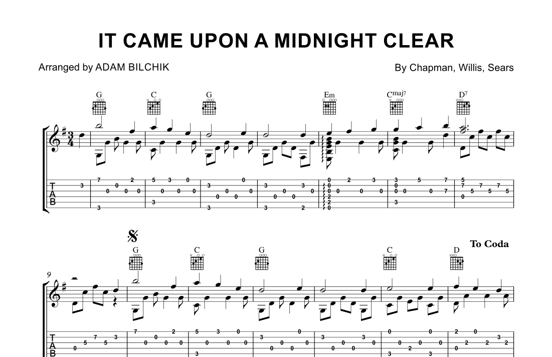 It Came Upon a Midnight Clear (arr. Adam Bilchik)