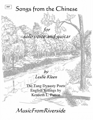Songs from the Chinese for voice and guitar