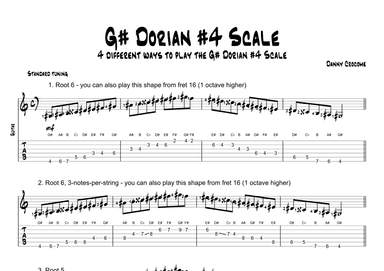 G# Dorian #4 Scale (4 Ways to Play)