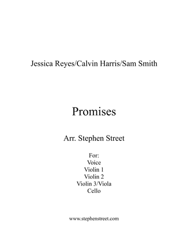 Promises (arr. Stephen Street)
