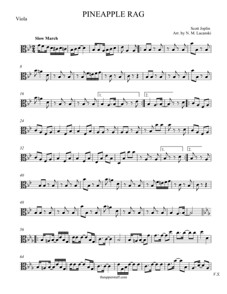 Pineapple Rag (arr. Nick Lacanski)