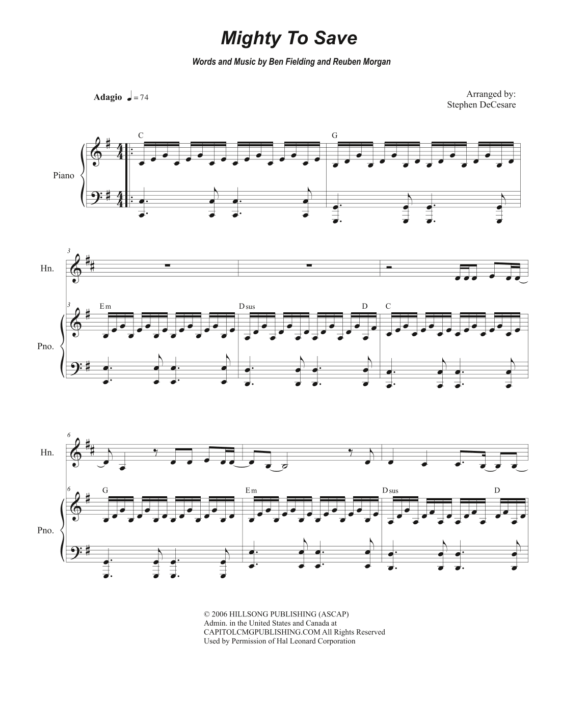 Mighty To Save (arr. Stephen DeCesare)
