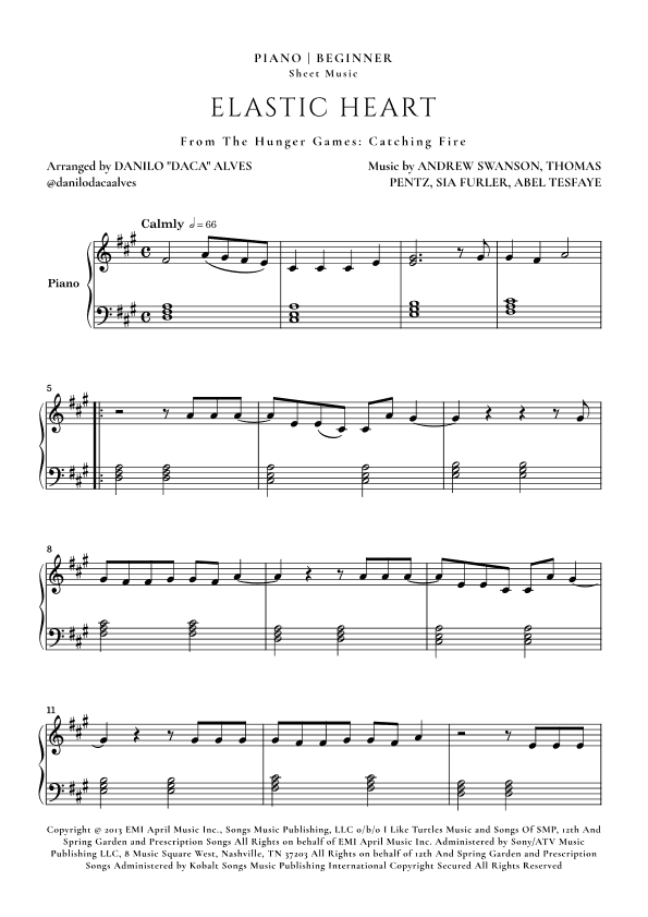 Elastic Heart (arr. Danilo "Daca" Alves)