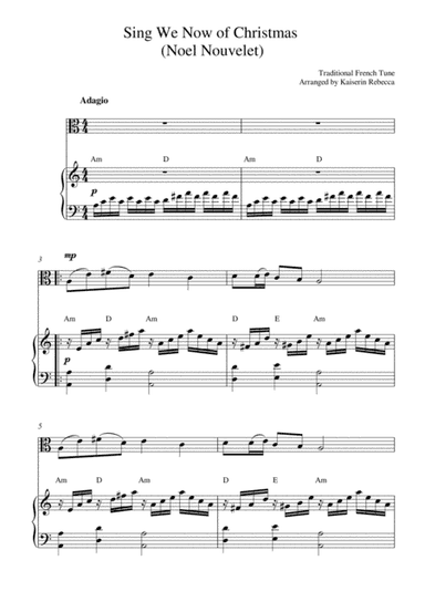 Sing We Now of Christmas (Noel Nouvelet) (arr. Kaiserin Rebecca)