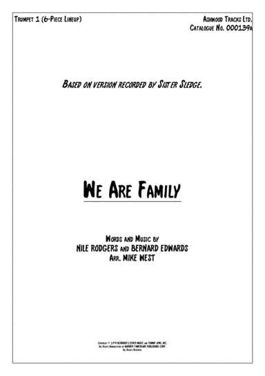 We Are Family (arr. Mike West)