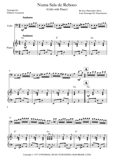 Numa Sala De Reboco (arr. Gildson Cerqueira)