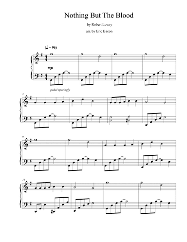 Nothing But the Blood (arr. Eric Bacon)