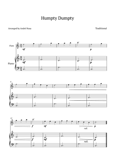 Humpty Dumpty (arr. André Nusa)