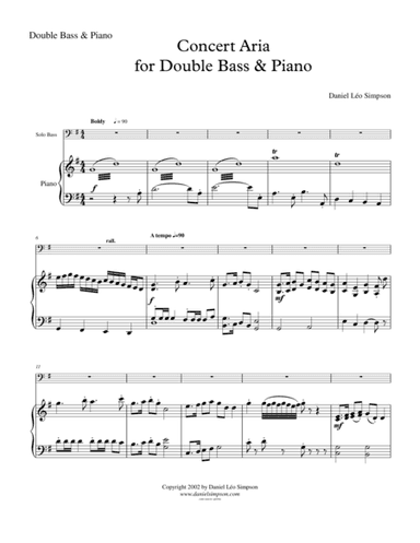 Concert Aria for Double Bass & Piano