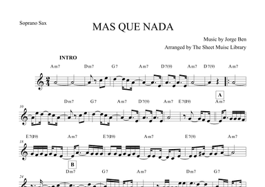 Mas Que Nada (arr. The Sheet Music Library)