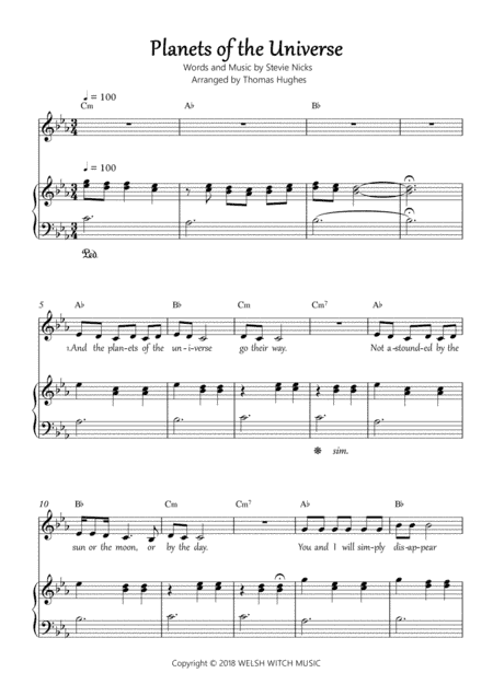 Planets Of The Universe (arr. Thomas Hughes)