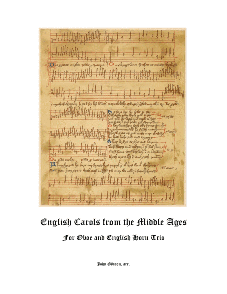 English Carols From the Middle Ages - Oboe and English Horn Trio (arr. John Gibson)