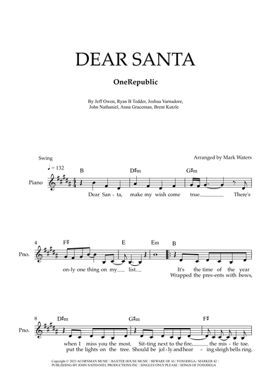Dear Santa (arr. Mark Waters)