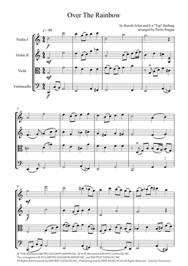 Over The Rainbow (arr. Pietro Prugna)
