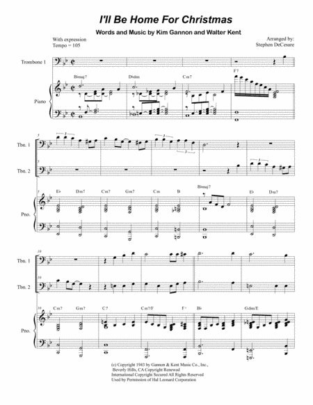 I'll Be Home For Christmas (arr. Stephen DeCesare)