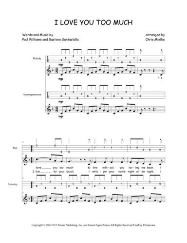 I Love You Too Much (arr. Chris Mielke)