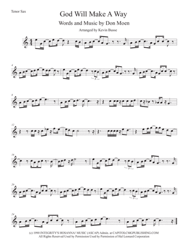 God Will Make A Way (arr. Kevin Busse)