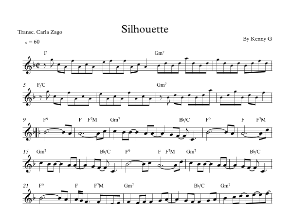 Silhouette (arr. Carla Zago)