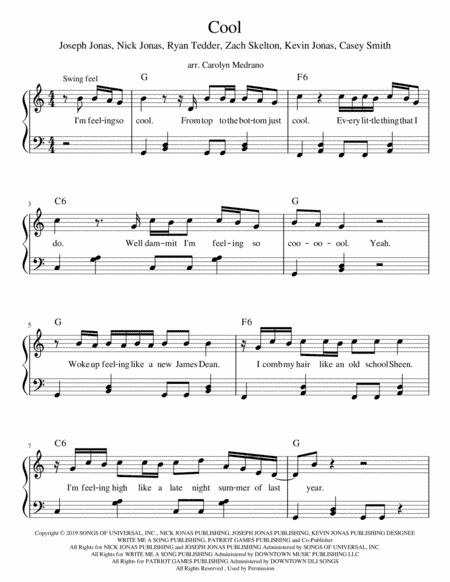 Cool (arr. Carolyn Medrano)