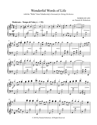 Wonderful Words of Life (arr. Pamela M. Robertson)