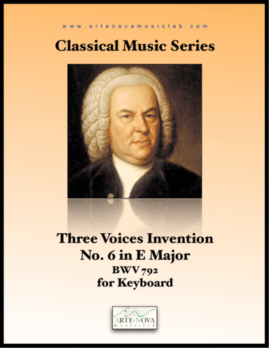 Three Part Invention No. 6 BWV 792 for Keyboard (arr. Arte Nova Music Lab)