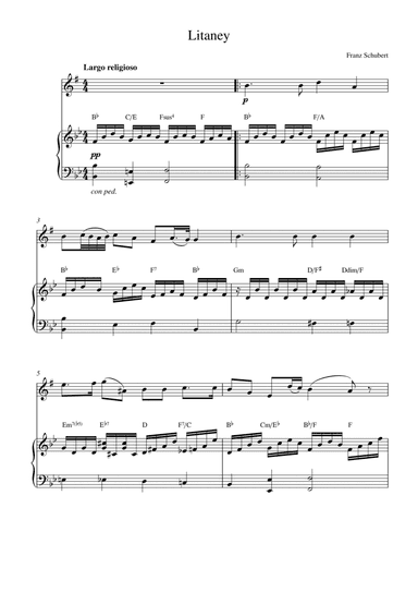Litaney (for alto sax solo and piano accompaniment) (arr. Kaiserin Rebecca)