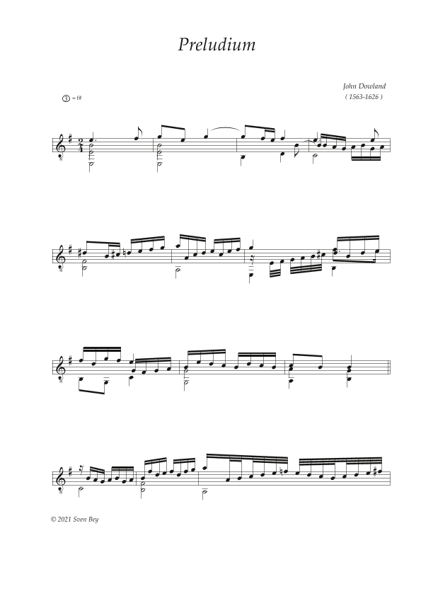 Preludium (arr. Sven Bey)