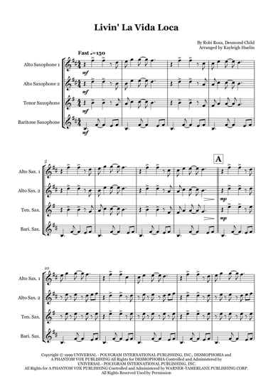 Livin' La Vida Loca (arr. Kayleigh Huelin)