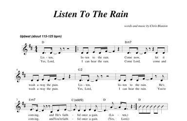 Listen To The Rain