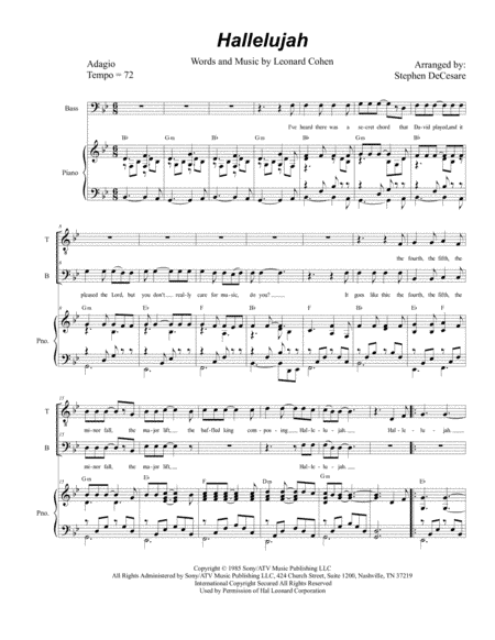 Hallelujah (arr. Stephen DeCesare)