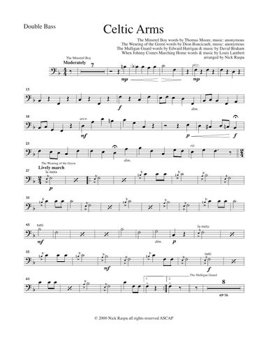 Celtic Arms - Double Bass part (arr. Nick Raspa)